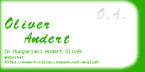 oliver andert business card
